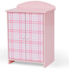 Sophia's - Aurora Princess 18" Doll Pink Plaid Closet with Bathrobe & Slipper - Pink/White - Doll Accessories - 1 - thumbnail