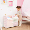Olivia's Little World - Aurora Princess Pink Plaid Baby Doll Bed with Accessories - Pink - Doll Accessories - 2