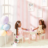 Sophia's - Aurora Princess 18" Doll Pink Plaid Table & Chair with Accessories, Delight - Pink - Doll Accessories - 2 - thumbnail