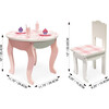 Sophia's - Aurora Princess 18" Doll Pink Plaid Table & Chair with Accessories, Delight - Pink - Doll Accessories - 4 - thumbnail