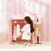 Sophia's - Aurora Princess 18" Doll Pink Plaid Closet with Bathrobe & Slipper - Pink/White - Doll Accessories - 3 - thumbnail