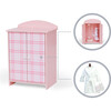 Sophia's - Aurora Princess 18" Doll Pink Plaid Closet with Bathrobe & Slipper - Pink/White - Doll Accessories - 5