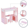 Sophia's - Aurora Princess 18" Doll Pink Plaid Bed with Accessories - Pink - Doll Accessories - 5 - thumbnail