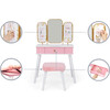 Fantasy Fields - Little Lady Izabel Medium Floral Play Vanity - White/Pink - Play Tables - 5 - thumbnail