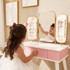 Fantasy Fields - Little Lady Izabel Medium Floral Play Vanity - White/Pink - Play Tables - 6 - thumbnail