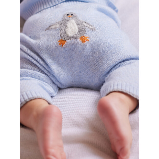 Pip Penguin Leggings, Pale Blue - Leggings - 2