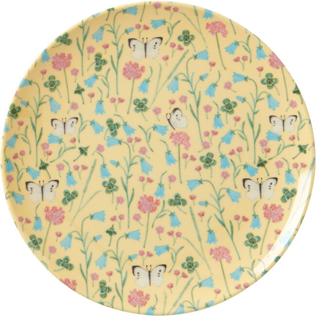 Dessert Plate with Sweet Butterfly Print Creme - Tableware - 1