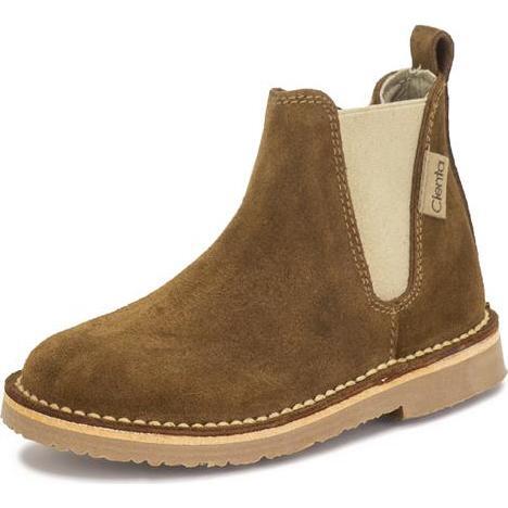 Suede Zipper Boot, Tan - Boots - 1