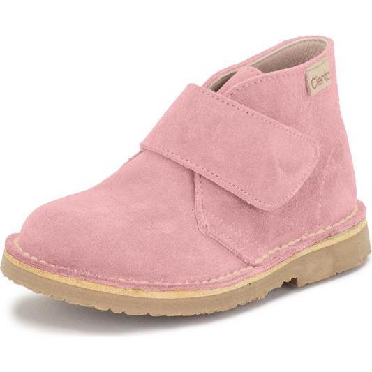 Suede Velcro Boot, Pink