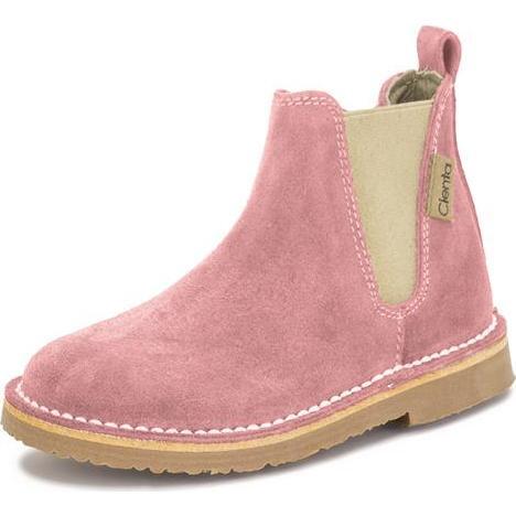 Suede Zipper Boot, Pink