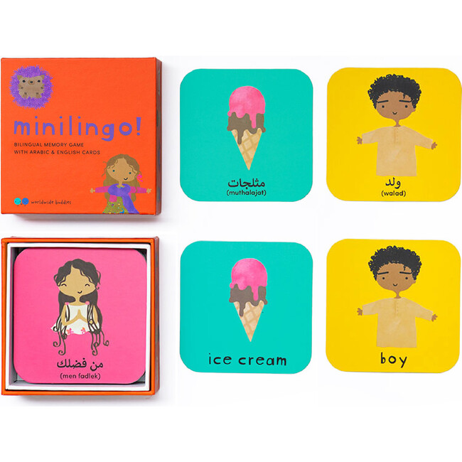 Minilingo, English/Arabic Flashcards - Developmental Toys - 1