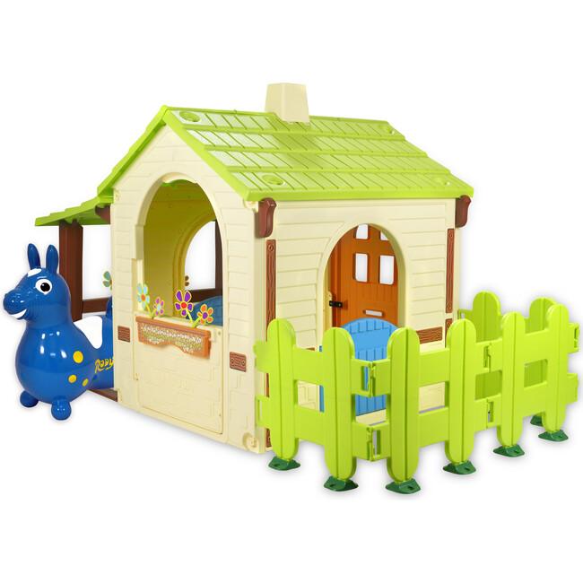 Country House & Horse Blue