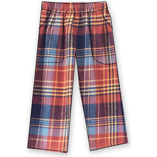 Baby Pants, Rust Plaid