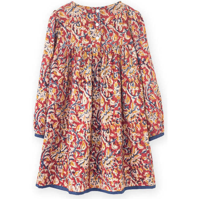 Zara Dress, Jaipur Print Red - Dresses - 3