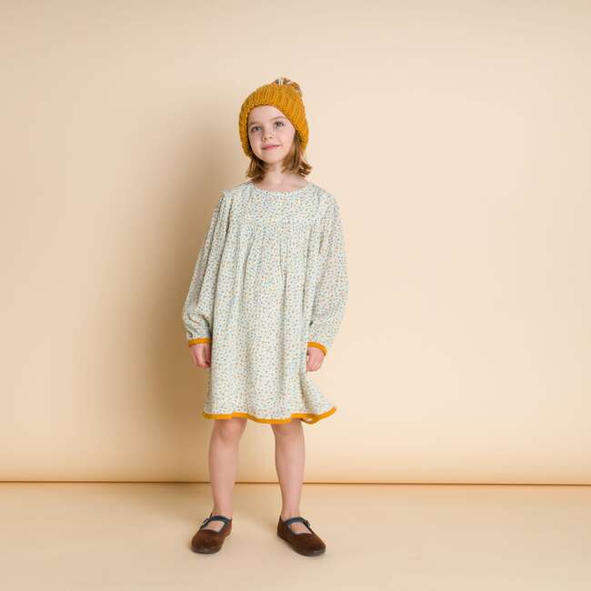 Zara Dress, Ditsy Floral Mustard - Dresses - 2