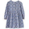 Phoebe Dress, Blue Mosaic - Dresses - 4 - thumbnail