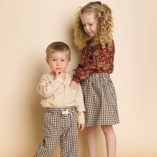 Baby Pants, Walnut Check - Pants - 2