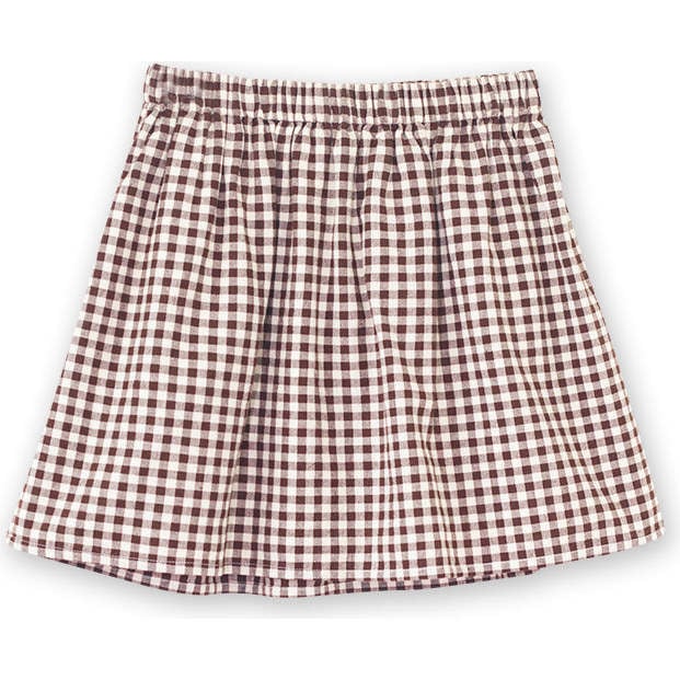 Coral Skirt, Walnut Check - Skirts - 4