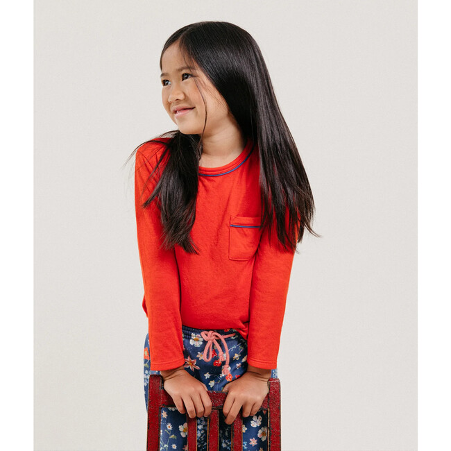 Edward Long Sleeve, Oso Red - Shirts - 3