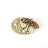 Nona Hairclip, Beige - Hair Accessories - 1 - thumbnail