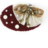 Nona Hairclip, Burgundy - Hair Accessories - 1 - thumbnail