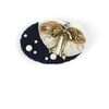 Nona Hairclip, Navy - Hair Accessories - 1 - thumbnail