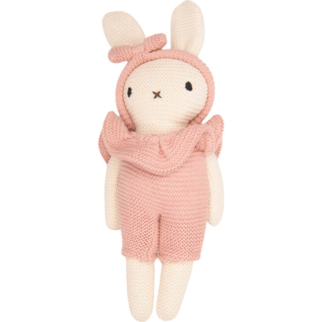 Plush Bunny In Jumpsuit, Pink