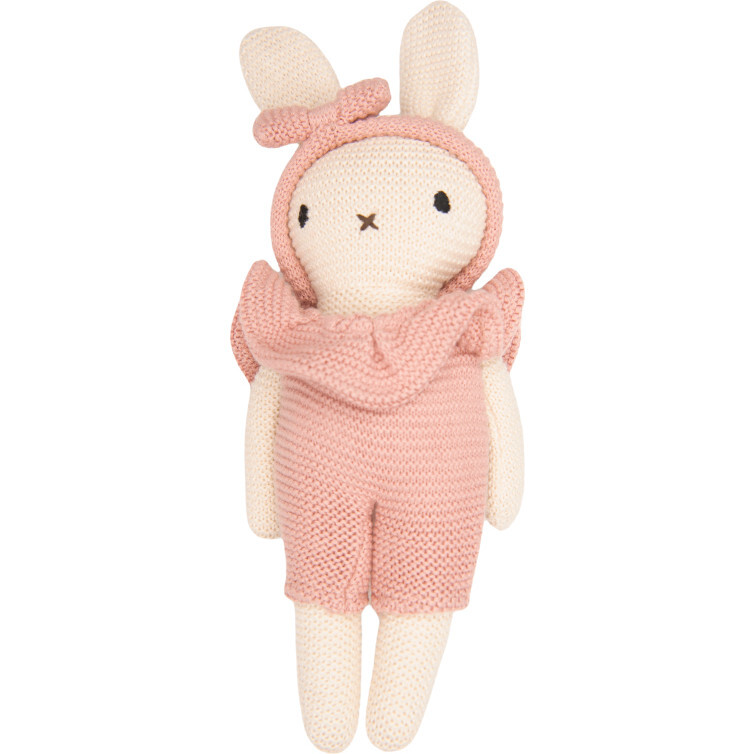 Plush Bunny In Jumpsuit, Pink - Pillows - 1