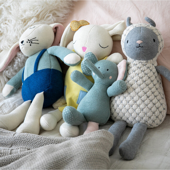 Baby Elephant Plush Toy, Grey - Pillows - 2
