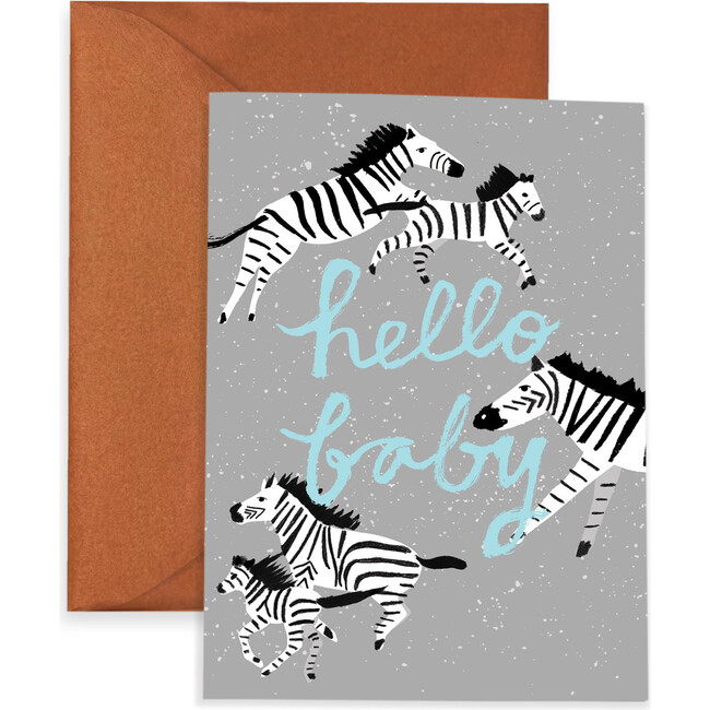 Zebra Moments Baby Card