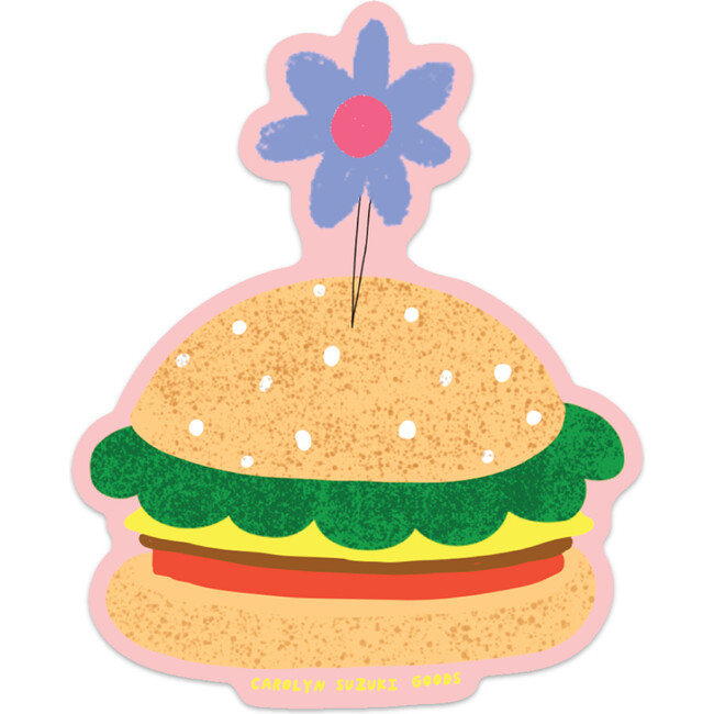 Burger Love Die Cut Sticker