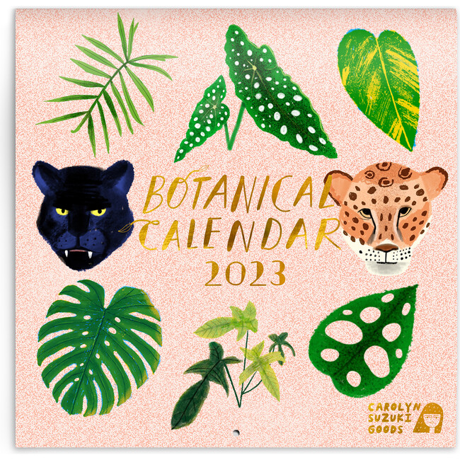 Botanical Calendar 12 Month Wall Calendar 2023 - Paper Goods - 1