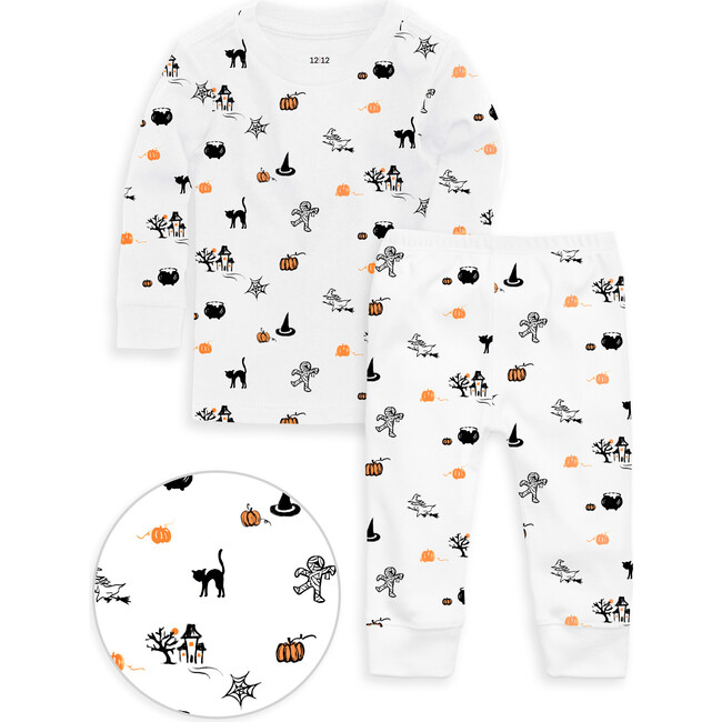 The Organic Long Sleeve Pajama Set, Happy Halloween