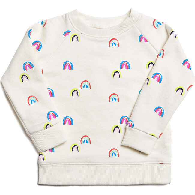 The Organic Pullover Sweatshirt Printed, Neon Rainbows - Sweatshirts - 1