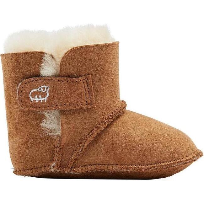 Baby Bootie, Chestnut - Booties - 1