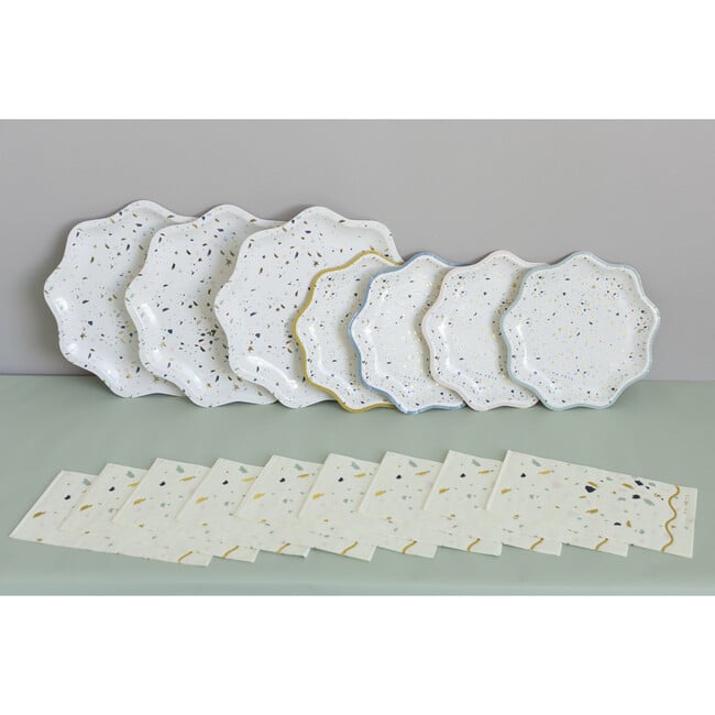 Terrazzo Dessert Plates, Multi - Tableware - 6