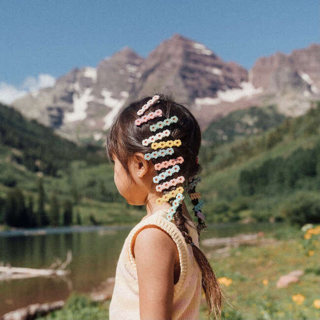 Flower Clip, Glacier - Hair Accessories - 3
