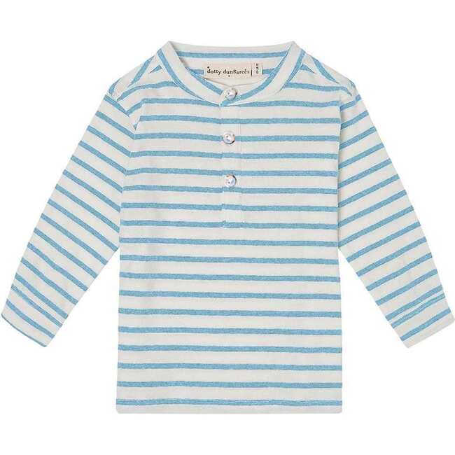 Maxi Top, Blue Stripe - T-Shirts - 1