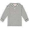 Maxi Top, Grey Stripe - T-Shirts - 1 - thumbnail