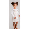 Heart Print Dress, Cream Heart - Dresses - 2