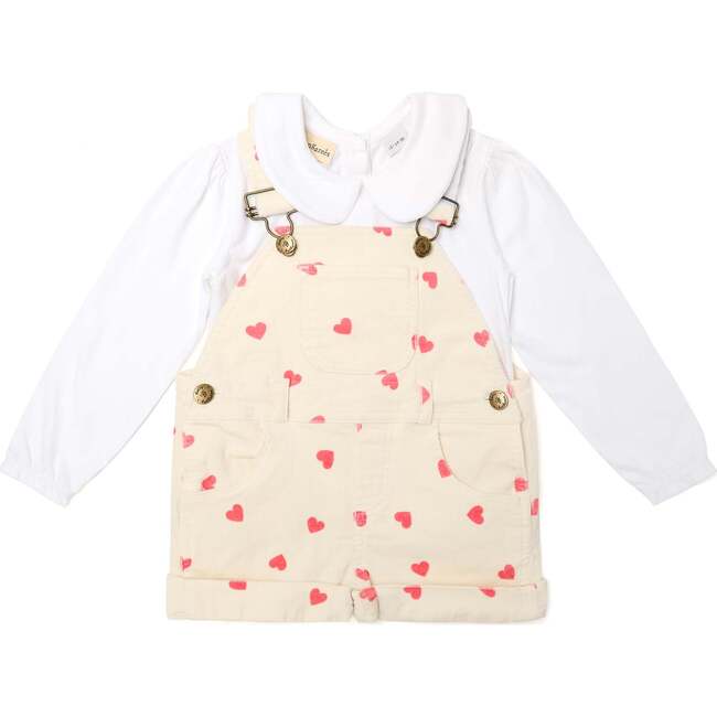 Heart Cord Shorts, Cream Heart - Shorts - 3