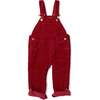 Chunky Cord Overalls, Brick Red - Overalls - 1 - thumbnail