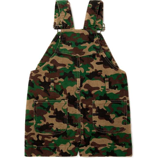 Camouflage Cord Overall Shorts, Camo - Shorts - 1