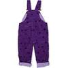 Heart Printed Overalls, Purple - Overalls - 5 - thumbnail