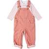 Chunky Cord Overalls, Pink - Overalls - 3