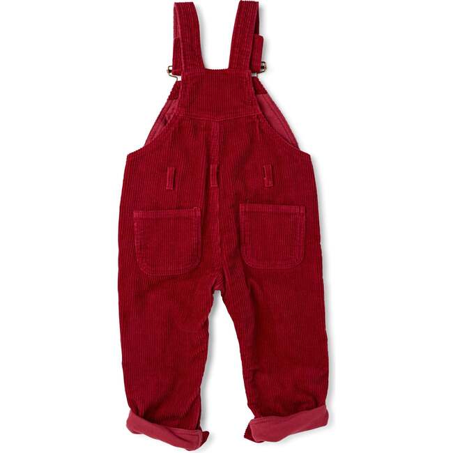 Chunky Cord Overalls, Brick Red - Overalls - 5