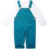 Bear Print Overalls, Nordic Blue - Overalls - 4