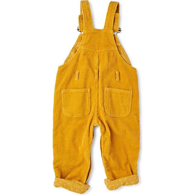 Chunky Cord Overalls, Mustard - Overalls - 4