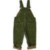 Chunky Cord Overalls, Khaki - Overalls - 5