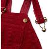 Chunky Cord Overalls, Brick Red - Overalls - 6